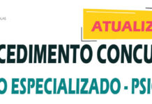 Procedimento Concursal Psicólogo, Atualização