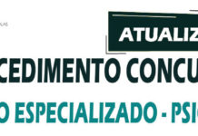 Procedimento Concursal Psicólogo, Atualizado