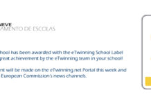 Agrupamento reconhecido com Selo de Escola eTwinning 2020-2021
