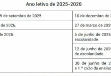 Calendário Escolar 2025/2026